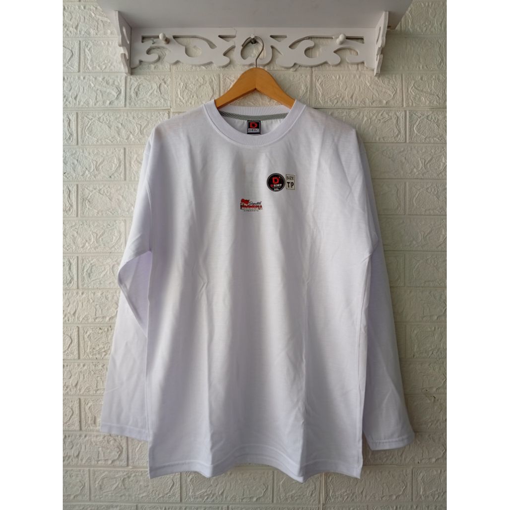 kaos polos dewasa // kaos putih polos // kaos lengan panjang dewasa