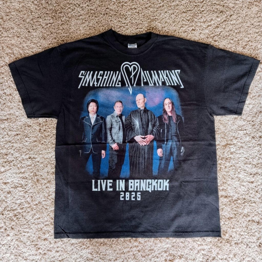 Kaos bootleg thailand original pop rock "Smashing Pumpkins".