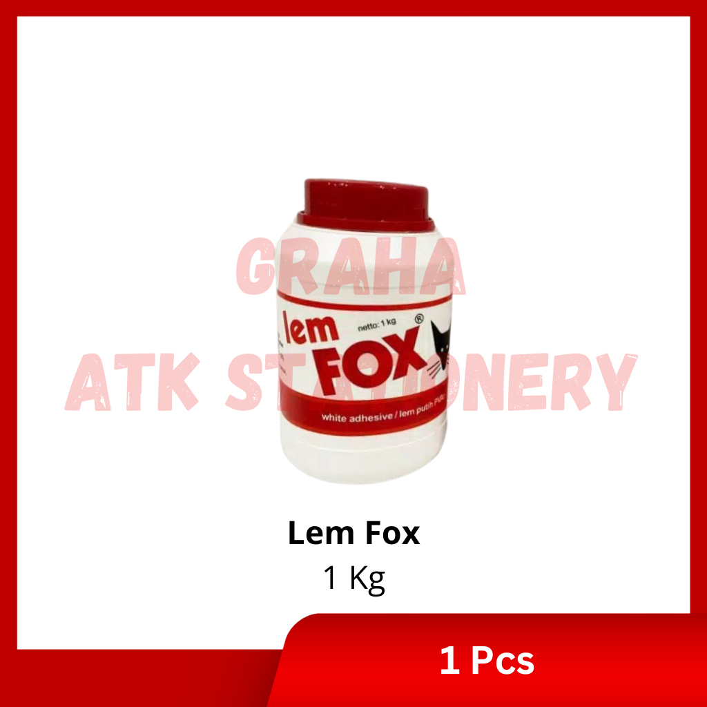 

[1 Pcs] Lem Fox Putih 1KG / Lem Fox Kayu Serbaguna PVAC Botol 1KG