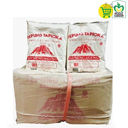

Tepung Tapioka Gunung Agung 1 Dus isi 20 pcs x 500 gram