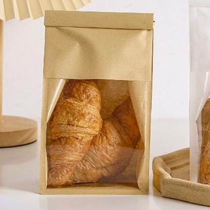 

Kantong Kertas Roti Tawar Paper Bag Polos Toast Bread Plastik Kemasan Kue Tas Snack Cake Pisang