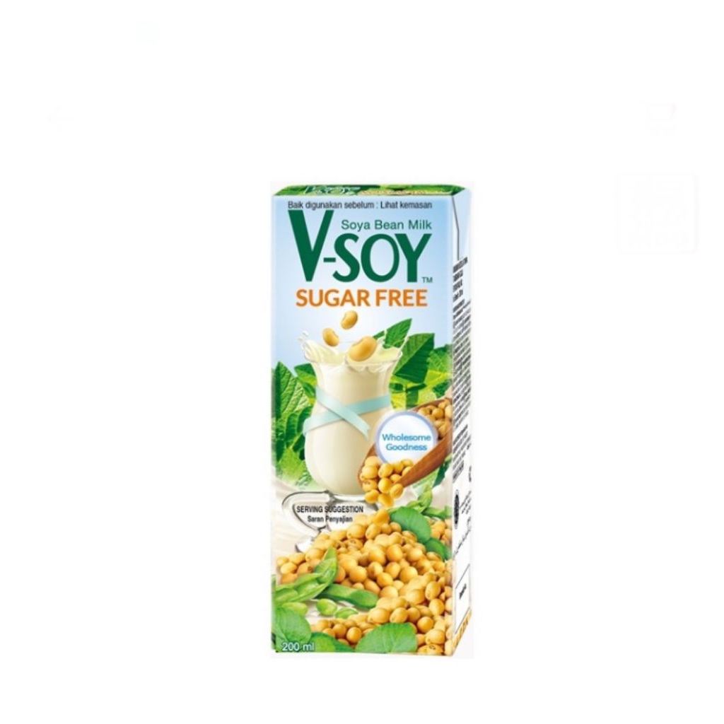 

v soy soya Bean milk sugar free TPK 200 ml
