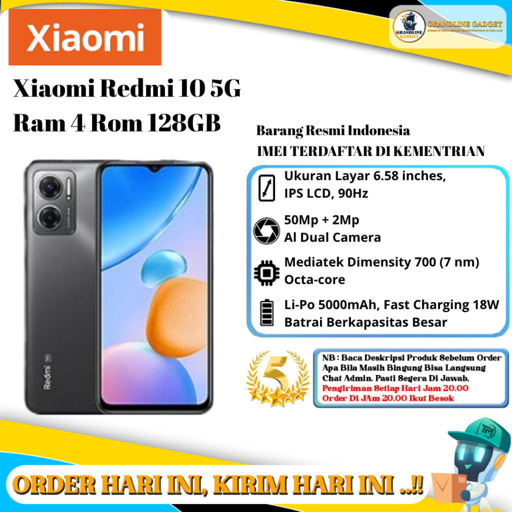 XIaomi Redmi 10 5G Ram 4GB / 6GB Rom 128GB