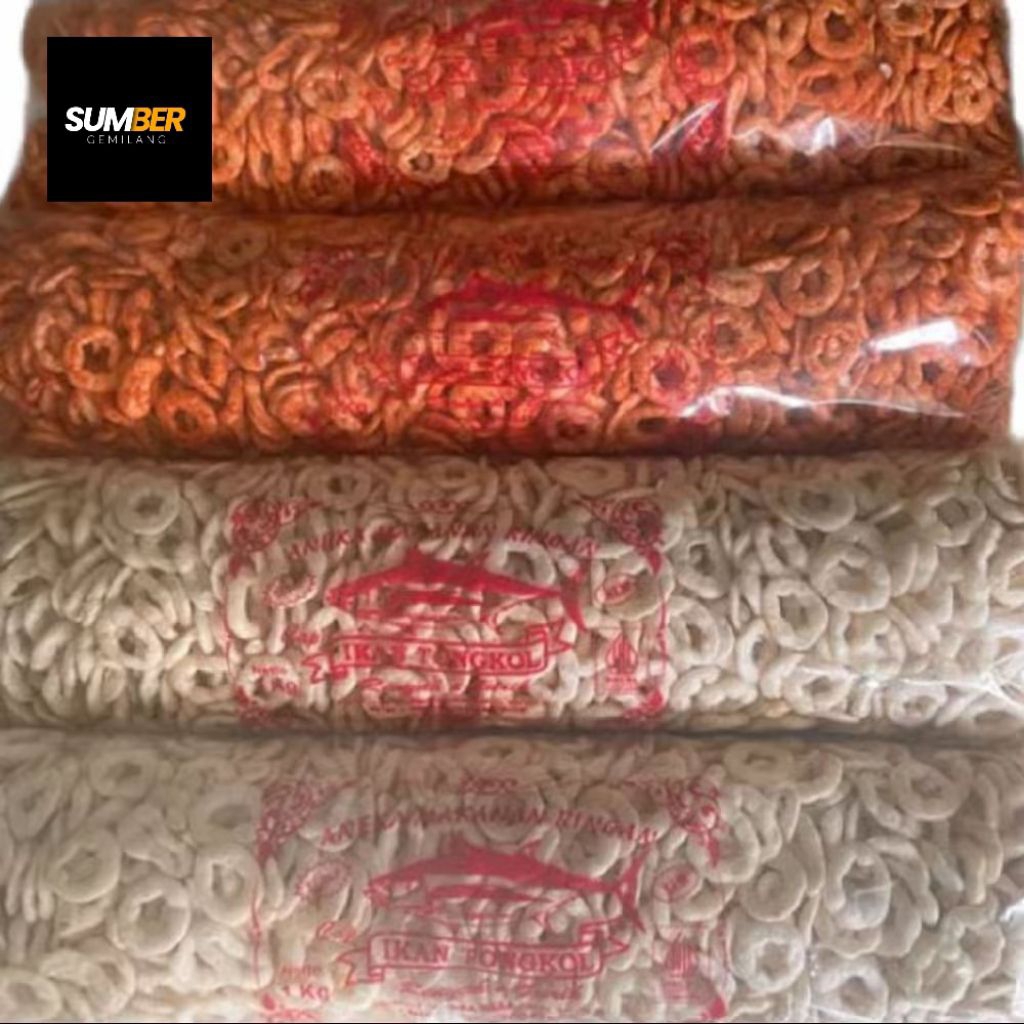 

kerupuk ring udang 1 kg kerupuk cincin 1 kg