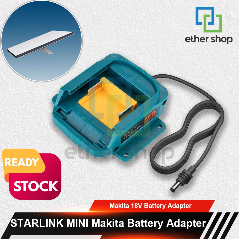 Adapter Baterai Bor (Milwaukee/Dewalt/Makita) Untuk Starlink Mini - Starlink Mini 18V/20V Battery Ad