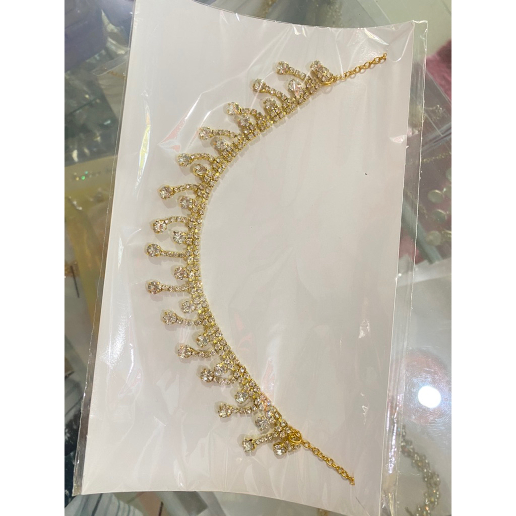 Laca dahi aksesoris pengantin kalung pengantin