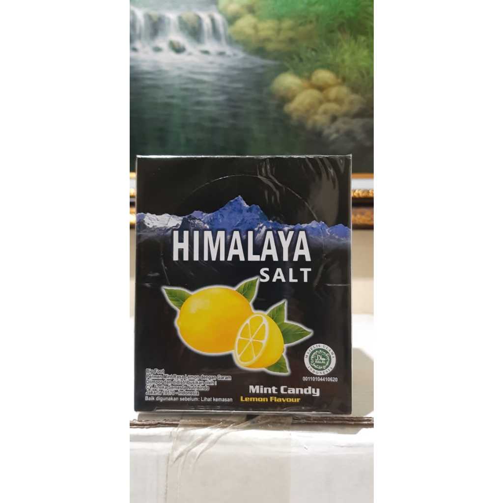 

Himalaya Salt candy /permen segar mint rasa lemon BOX -Anti Oksidan - BOX