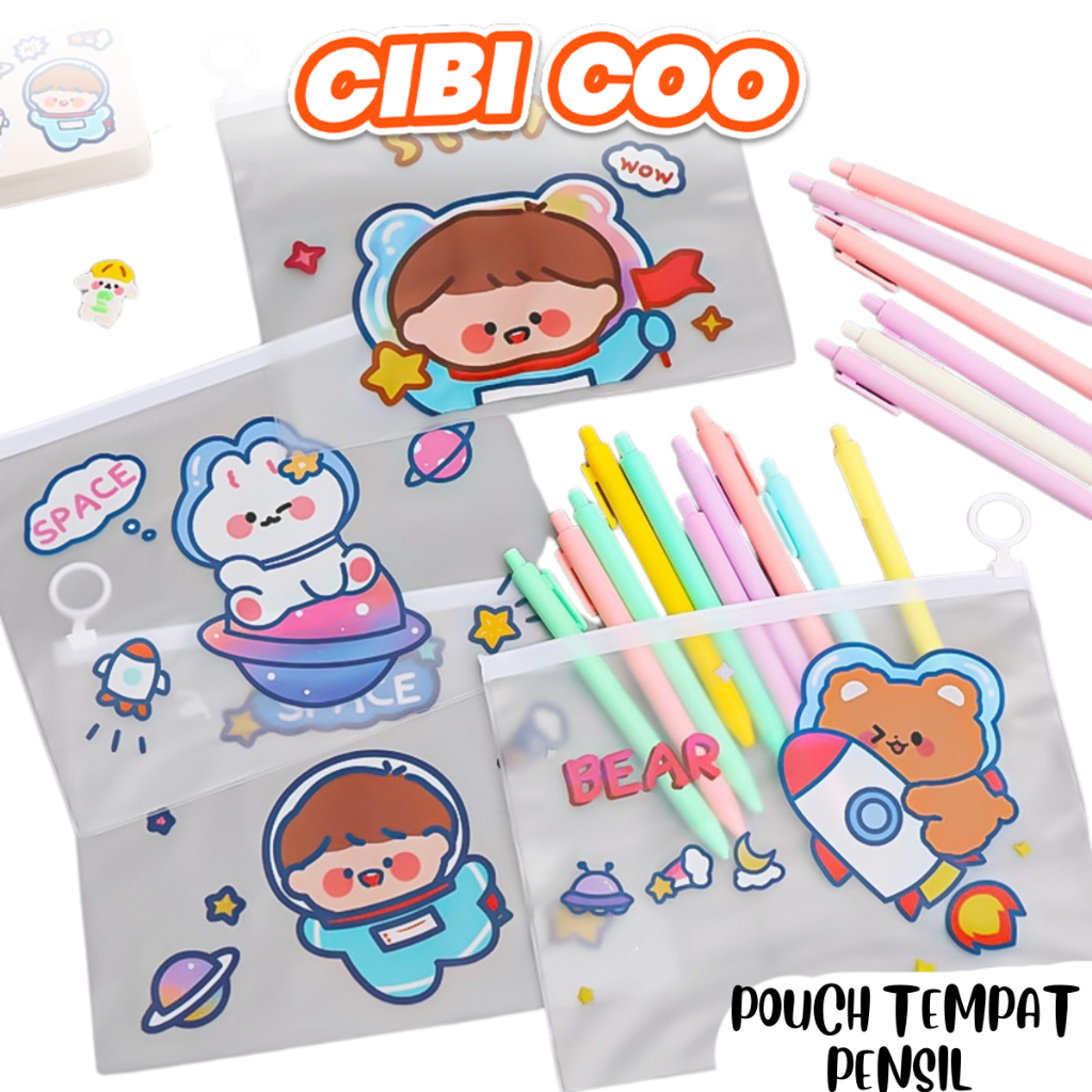

Zipper Bag Cartoon H623 Pouch Tempat Pensil Tas Pouch Kosmetik Tranparan Pouch Zip Lock Kosmetik