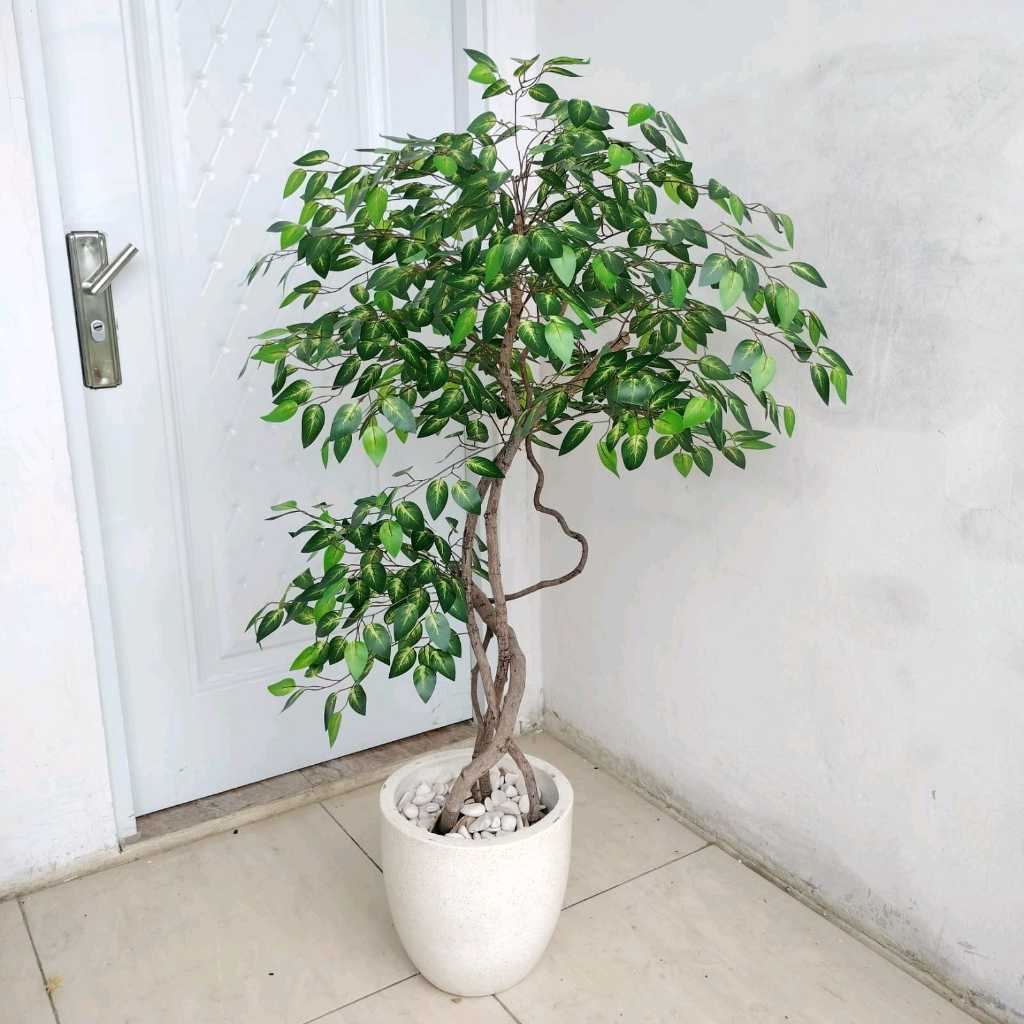 Pohon Beringin Artificial // Pohon Beringin Artificial Sudut Ruangan Tinggi 1,3 m// Pohon Beringin D