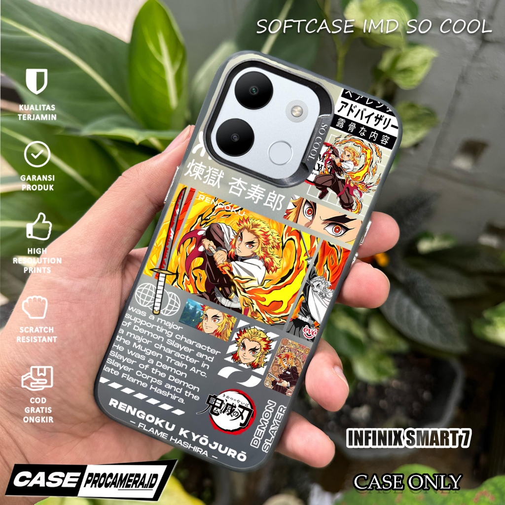Case IMD For INFINIX SMART 7 - casing For Case IMD - ( Kimetsu )Case Custom - Case IMD - Softcase - 