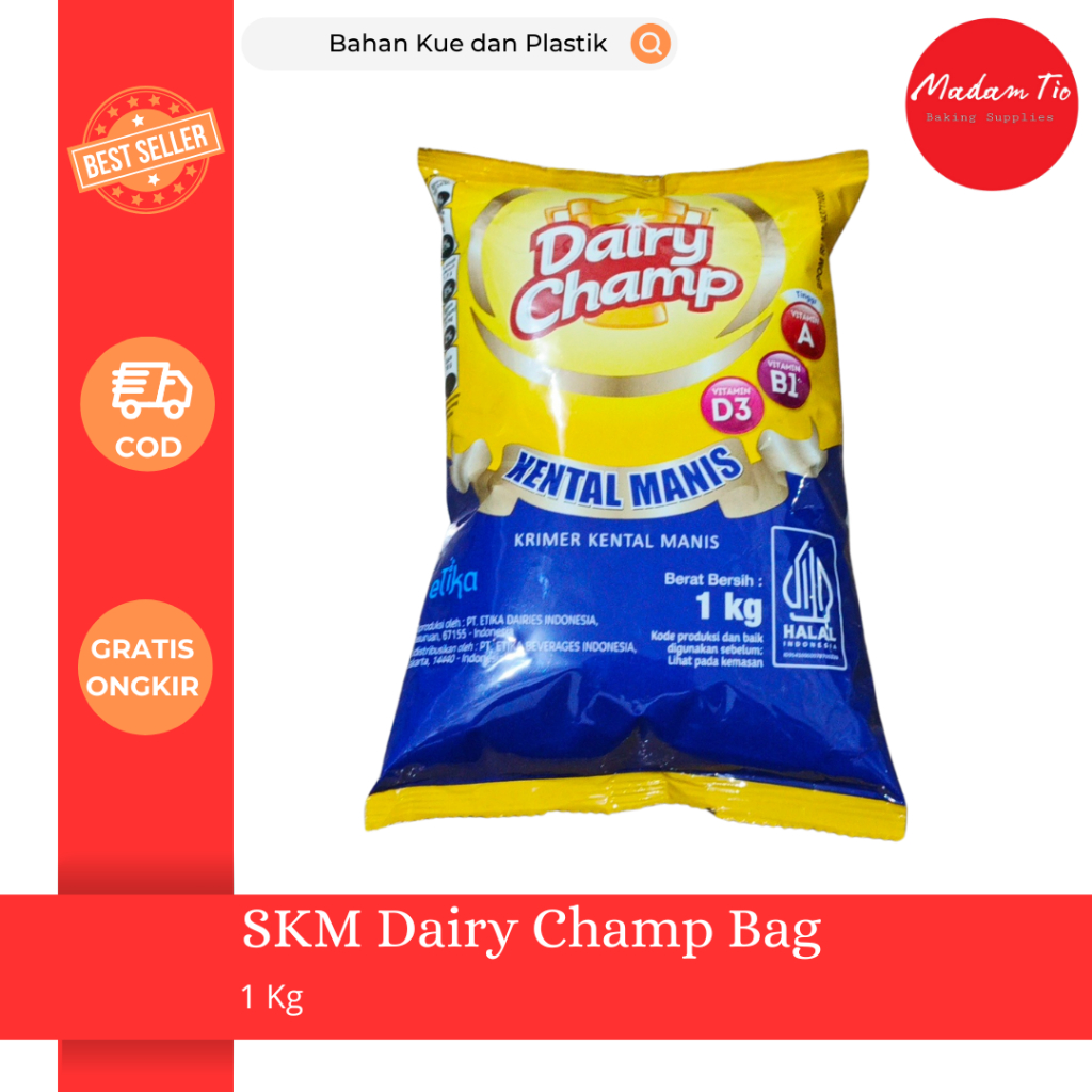 

Susu Kental Manis Dairy Champ Bag 1Kg 1pcs