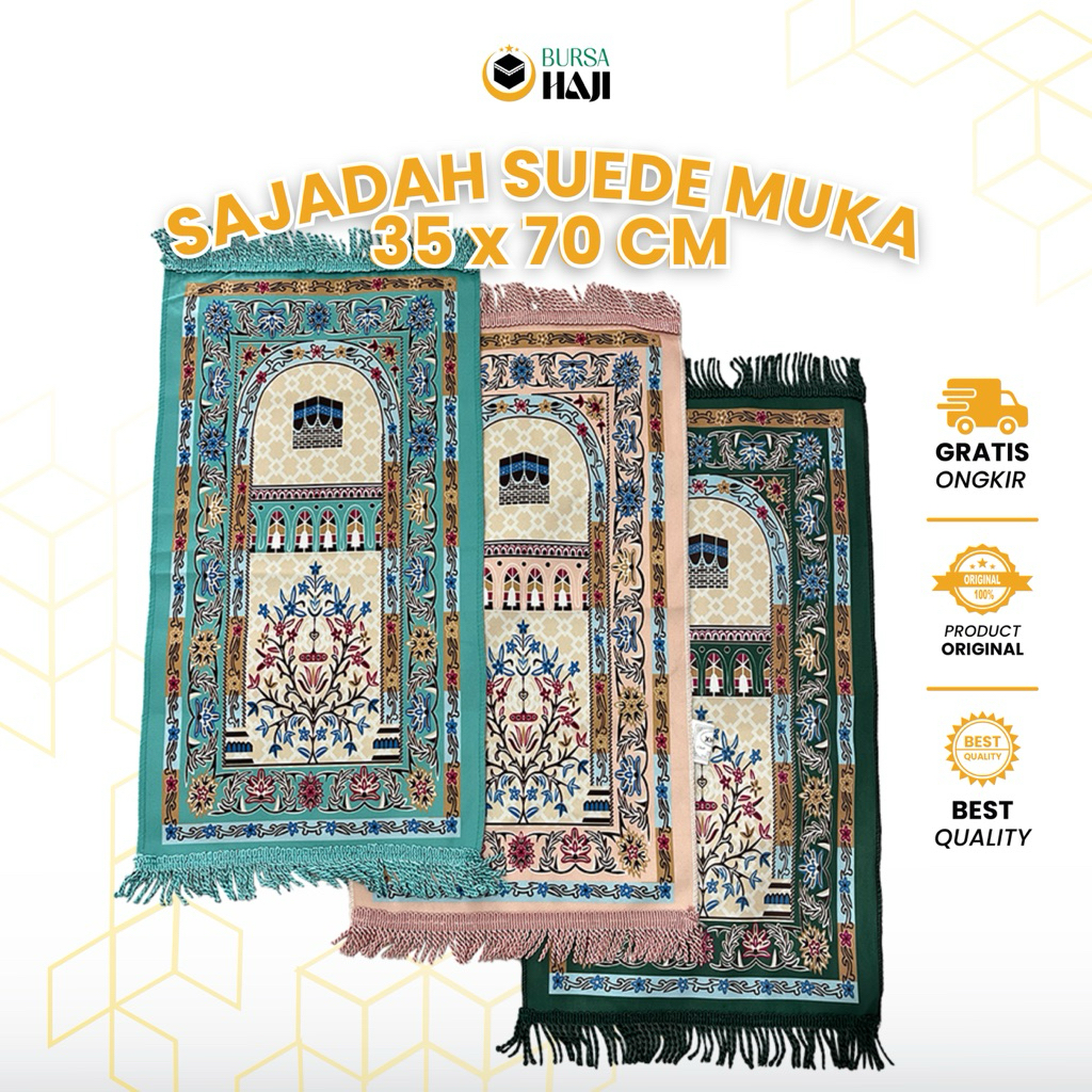 Sajadah Suede Muka Premium XHX888 Turkiye Sejadah Tebal Halus