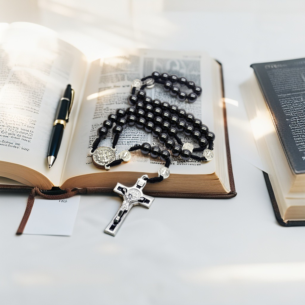 ROSARIO ITALY 8 MM (BATU BLUSTIN) / ROSARIO KATOLIK / KALUNG ROSARIO KATOLIK / ROSARIO PREMIUM / ROS