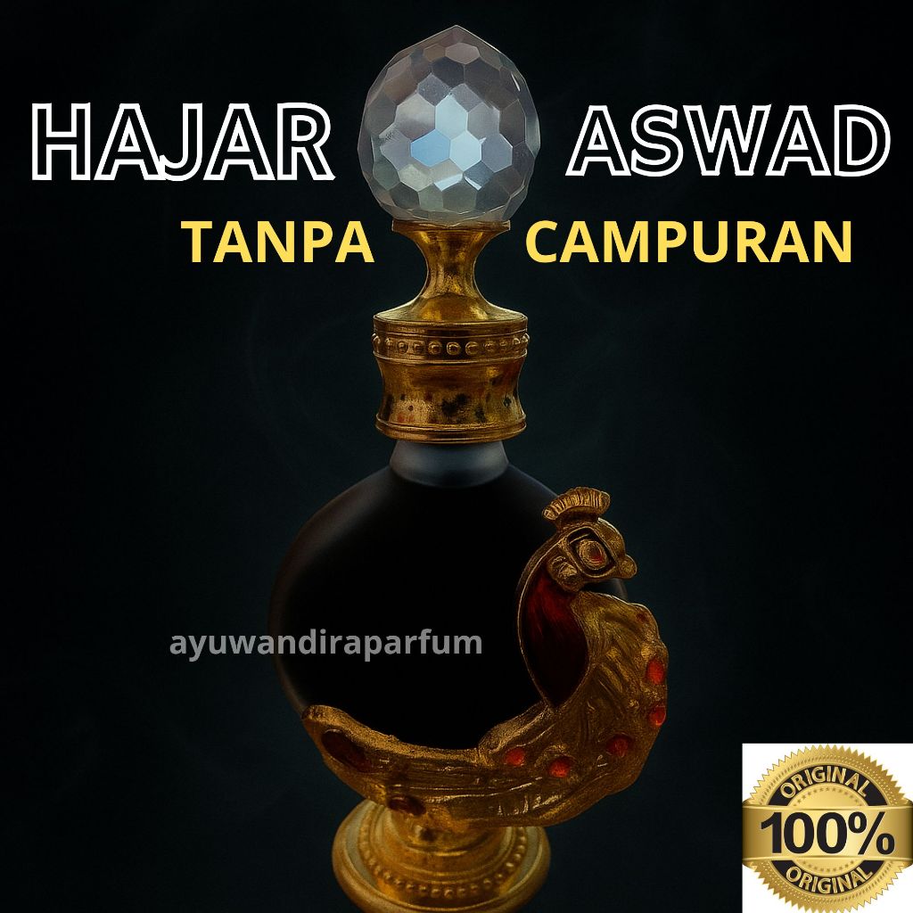 Minyak Hajar Aswad 100% Murni & Original Non Alkohol Model Merak