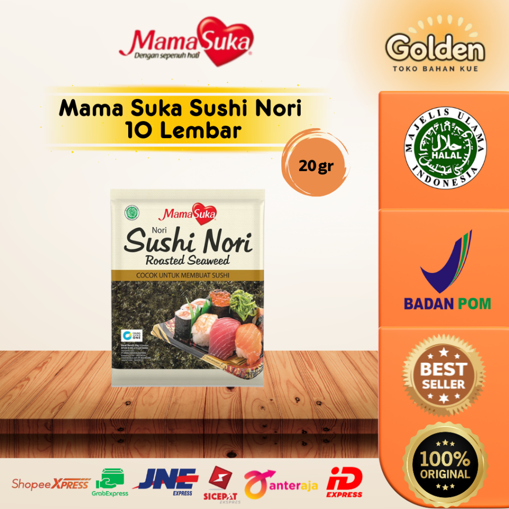

Mama Suka Sushi Nori 10 Lembar 20gr