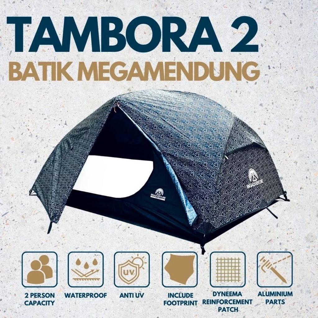 Tenda Bigadventure Tambora Series 2P Batik Tenda Big Adventure Tambora Series 2P Batik