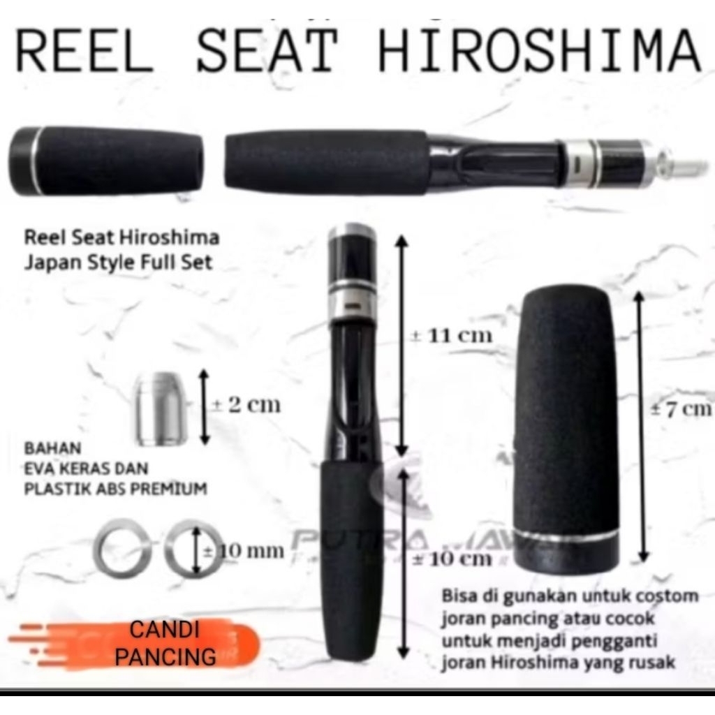 Set Reel Seat Eva Spon Japan Style Hiroshima