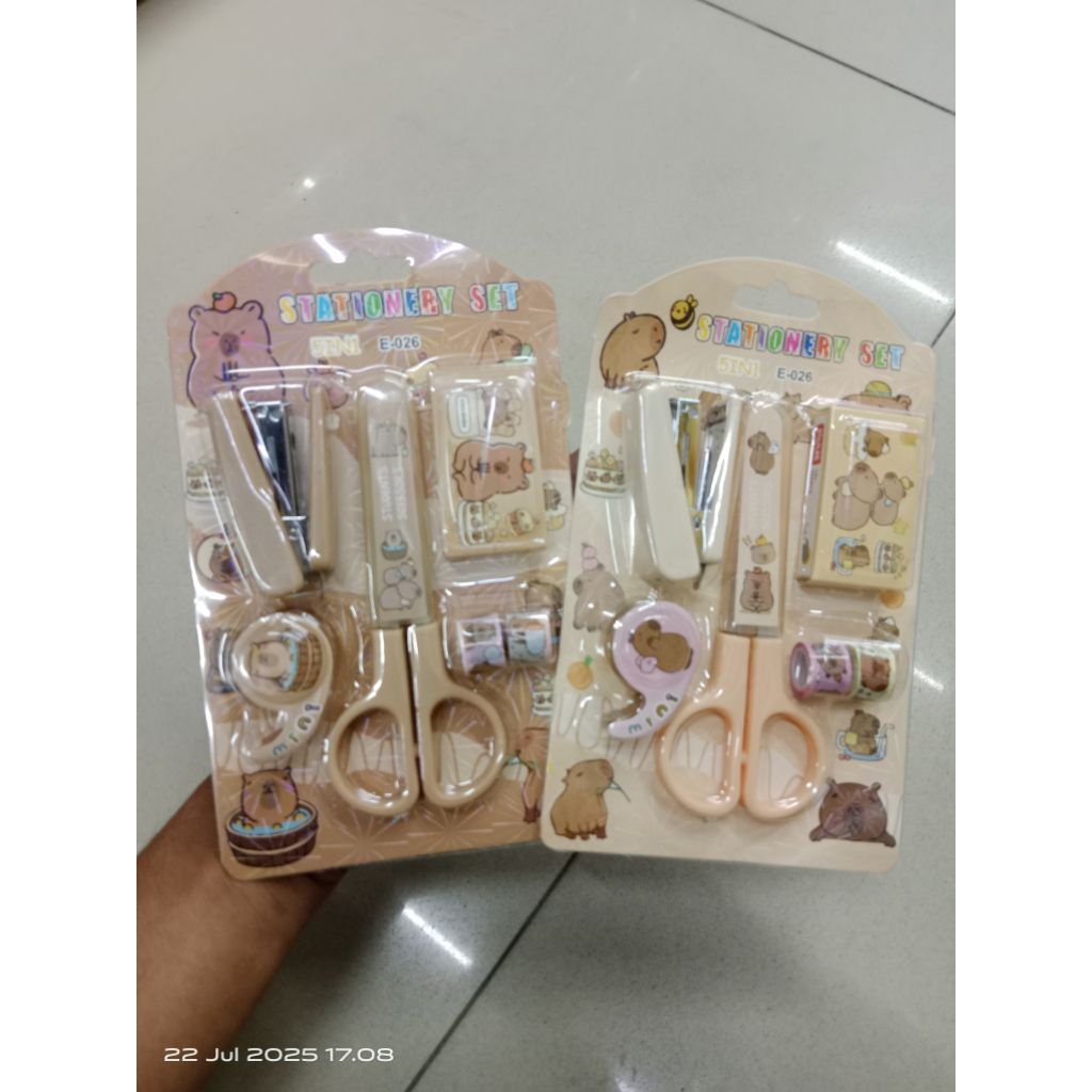 

Stationary set capybara/perlengkapan tulis set model capybara mr. diy