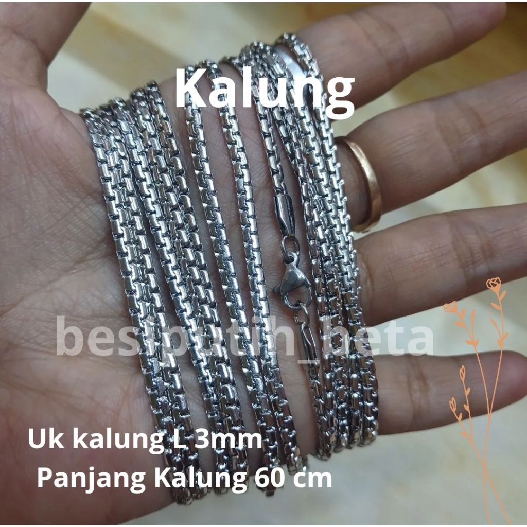 kalung besi putih ambon