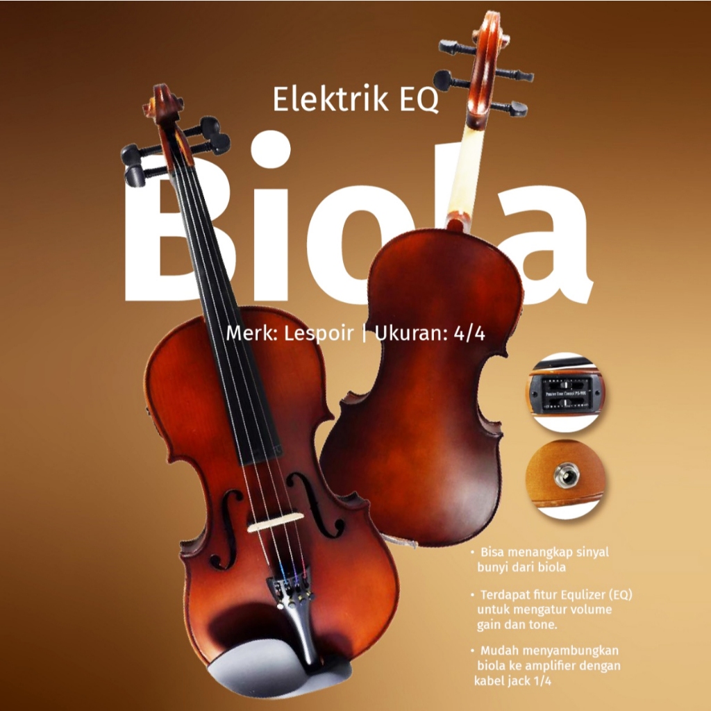 Biola Akustik Elektrik EQ Pickup Lespoir High Quality Violin