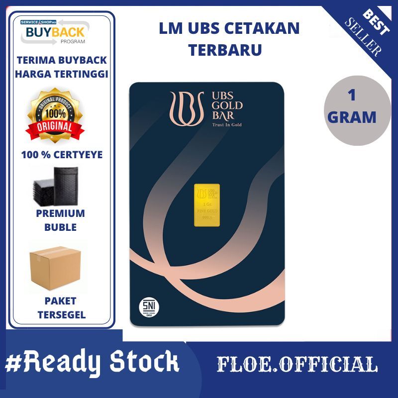 UBS 1 gram Press (Terbaru) Logam Mulia UBS 1 gram terbaru