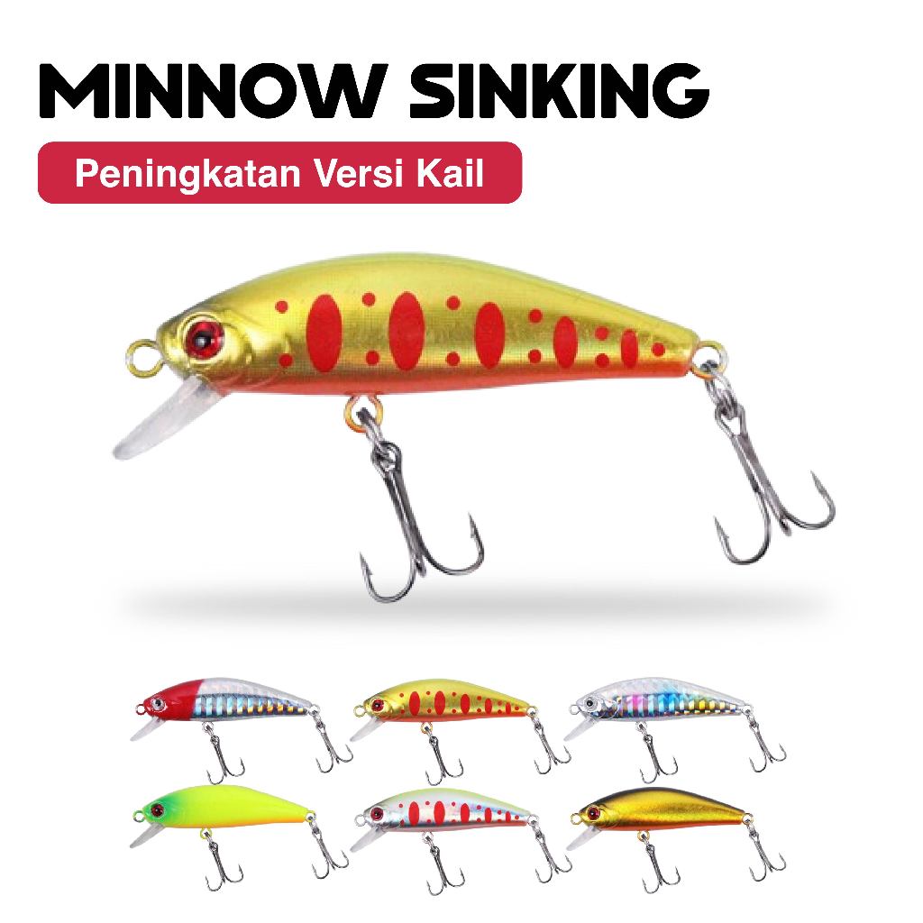 Umpan Mancing Buatan Minnow 5.6cm 6g Lure Plastik Murah | Umpan Pancing Laut Sungai Danau