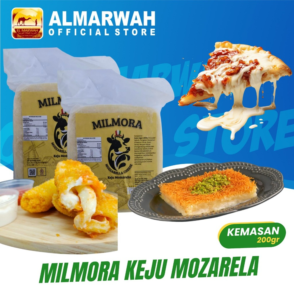 

keju mozarella milmora 200 gram