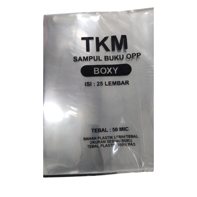 

TKM SAMPUL BUKU OPP-BX3010 BOXY 30MIC ISI 10LBR