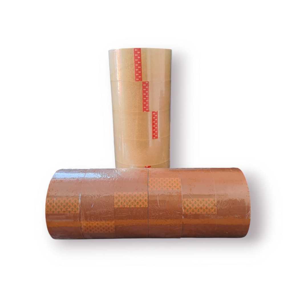 

Lakban Selotip Bening Cokelat 45 mm x 100Y Yard Solatape Lebar 2 Inch Satuan