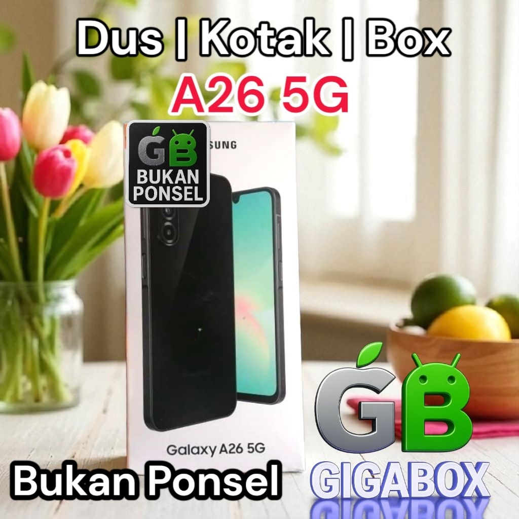 

Dus | Kardus | Box Galaxy A26 5G – Tersedia Dus Only & Fullset Premium (Sesuai Catatan)