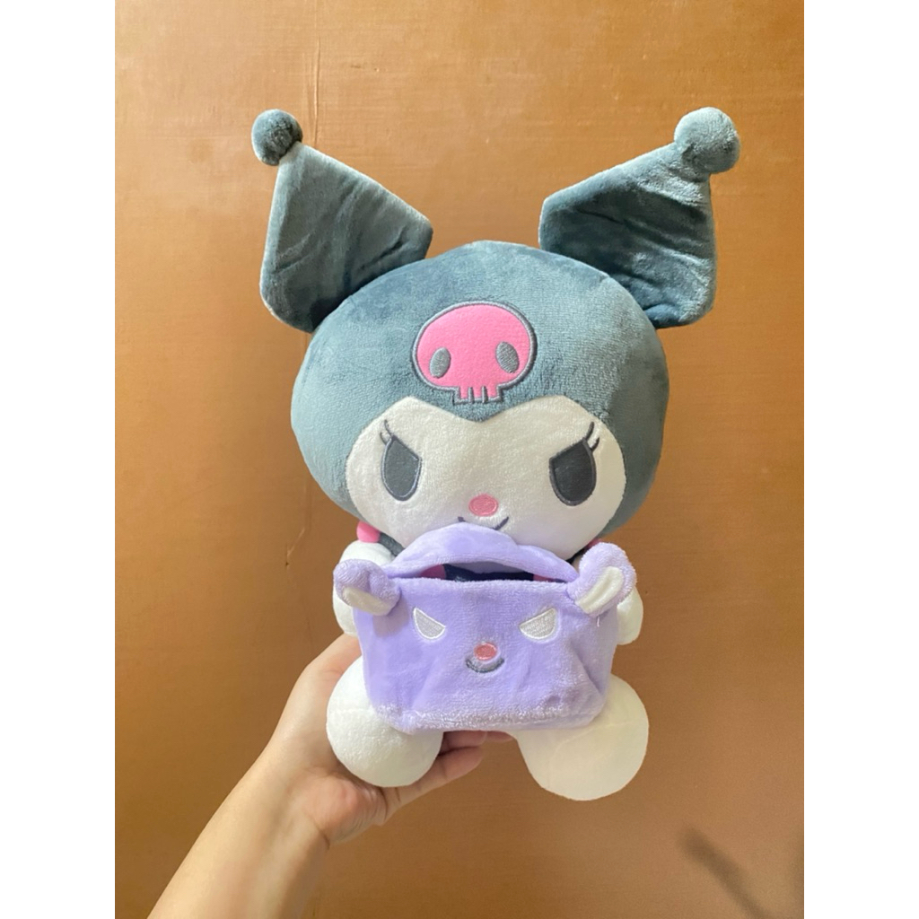 Boneka Karakter Kuromi Sanrio Original size 28cm / Boneka Kuromi Sanrio Original / Boneka Kuromi Tem