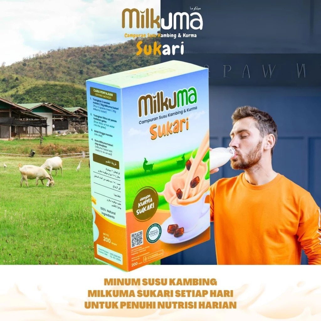 

Susu Kambing Kurma Sukari Etawa / Susu Kambing Bubuk Original Tanpa Bau Prengus