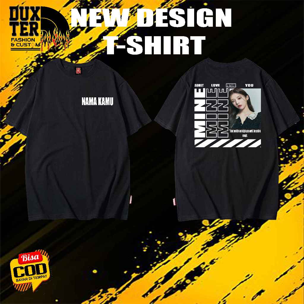 KAOS COSTUM BUCIN AESTHETIC - KAOS COSTUM BISA REQUEST NAMA DAN FOTO - SABLON DTF - KAOS KEKINIAN - 