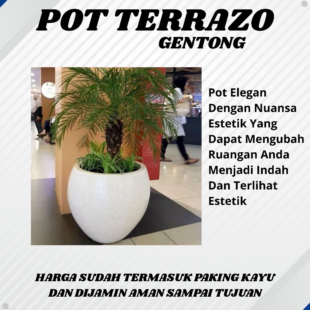 pot jenis gentong / pot terrazo/ pot keramik/ pot tanaman/ pot hotel/ pot hiaas