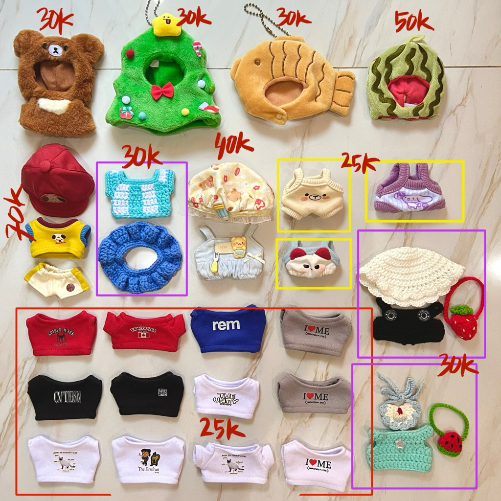 [ PRELOVED ] BAJU CLOTHES DOLL 10CM ENHYPEN NCT BTS SEVENTEEN