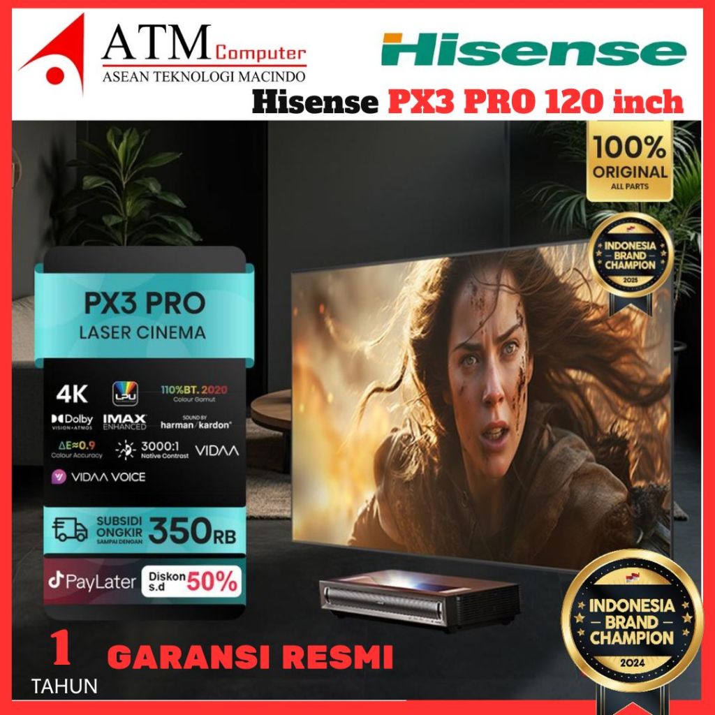 Hisense PX3-PRO 120 Laser TV 4K Smart TV 120 inch Laser Cinema UHD/4K PX3 Series