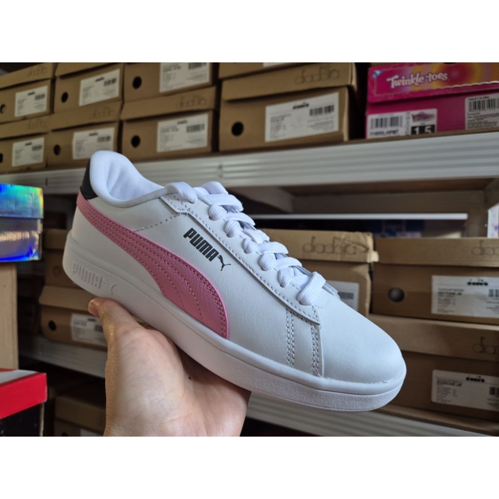 Sepatu Sneakers Puma Smash JR Unisex Putih Original| Kids Sneakers Sportstyle White Original