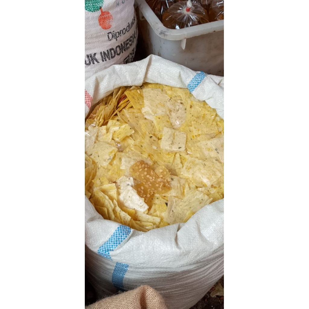 

kerupuk opak singkong petak kecil tipis