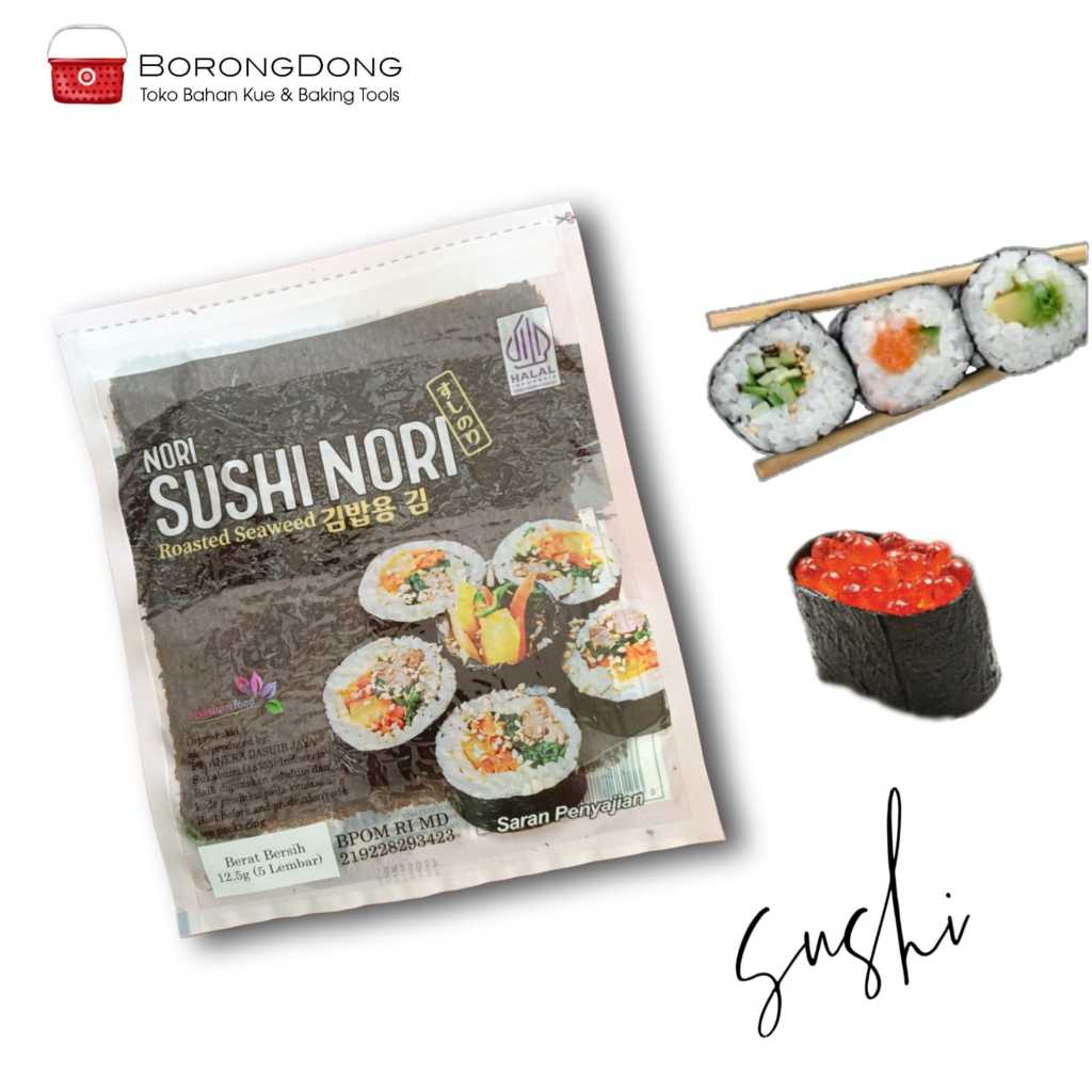 

Sushi Nori Roasted Seaweed 5 - 10 Lembar