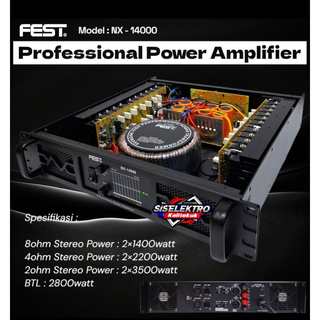 power amplifier Fest nx14000 power Fest nx-14000 Fest nx 14000