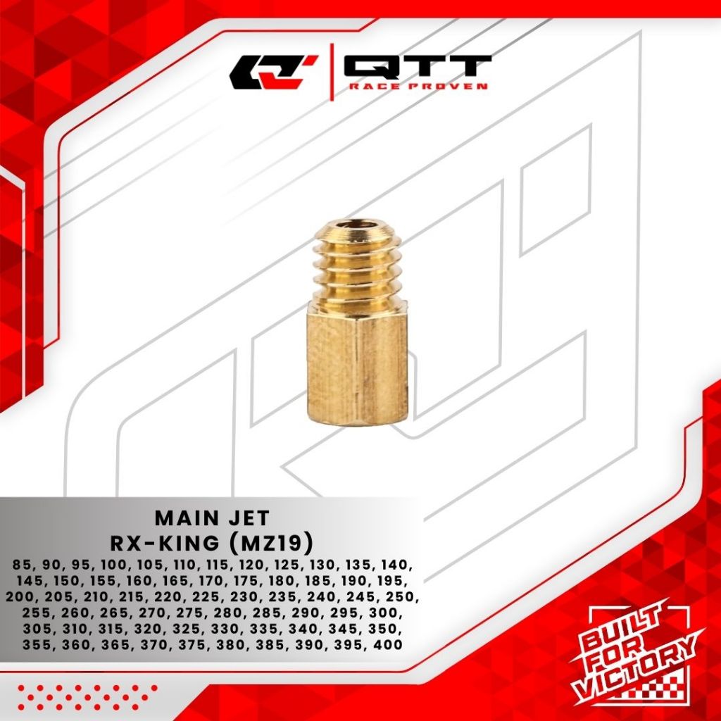 QTT Main jet spuyer Rx king Ninja RR Rxz Rxs Tzm 125Z Nova Dash