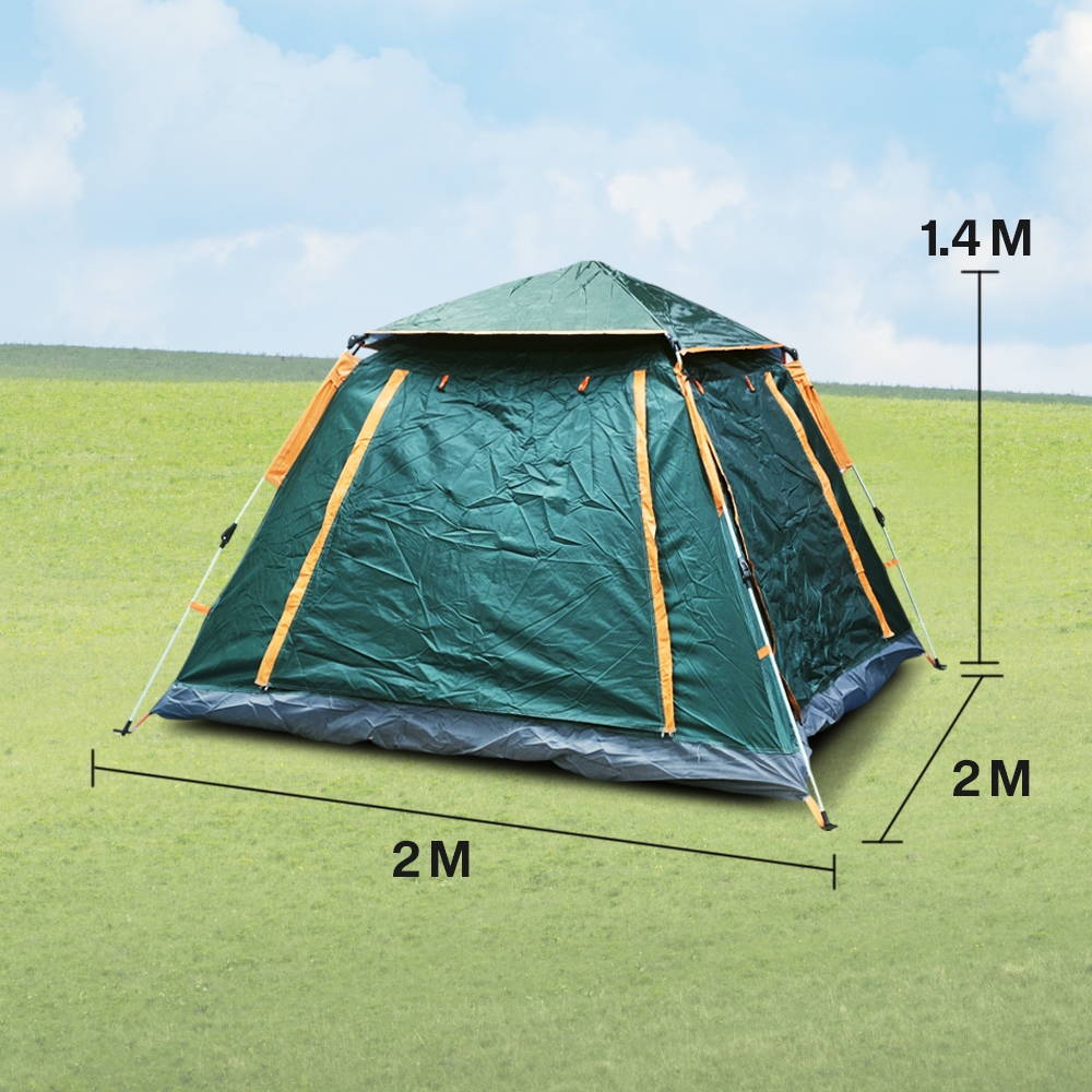 Tenda Camping Lipat untuk kapasitas 3-4 Orang Single Layer kain nilon Waterproof