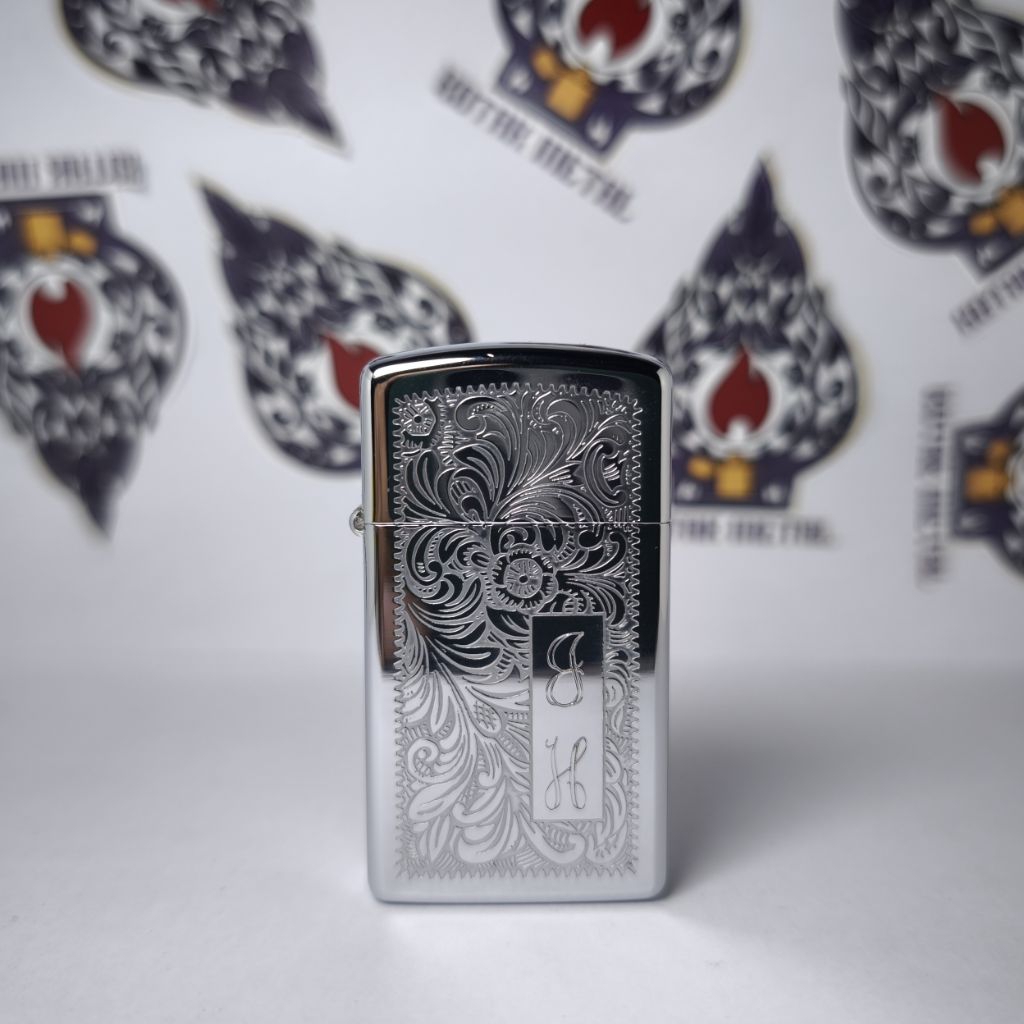 ZIPPO SLIM VENETIAN CHROME TAHUN 1979