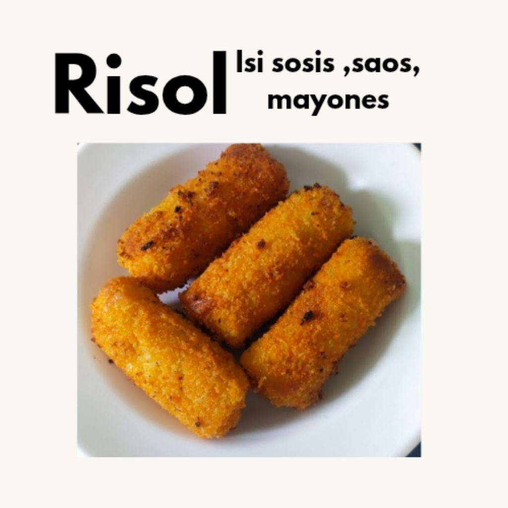 

risol sosis mayo risol ayam suwir pedas frozen