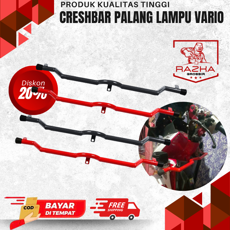 Crashbar Vario 125 dan Vario 150 New Old Dudukan lampu Vario