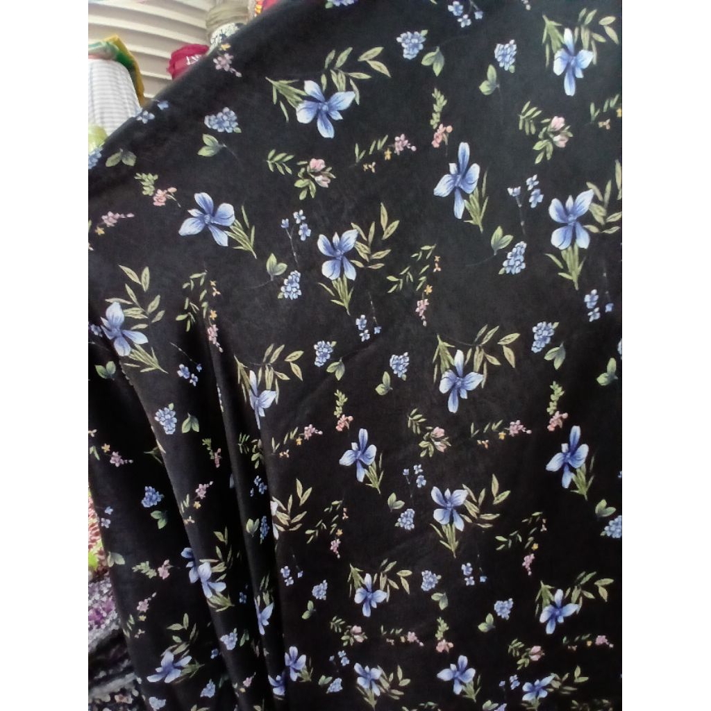 Kain/Bahan satin silk premium.motif//Bahan satin silk meteran(silk40)