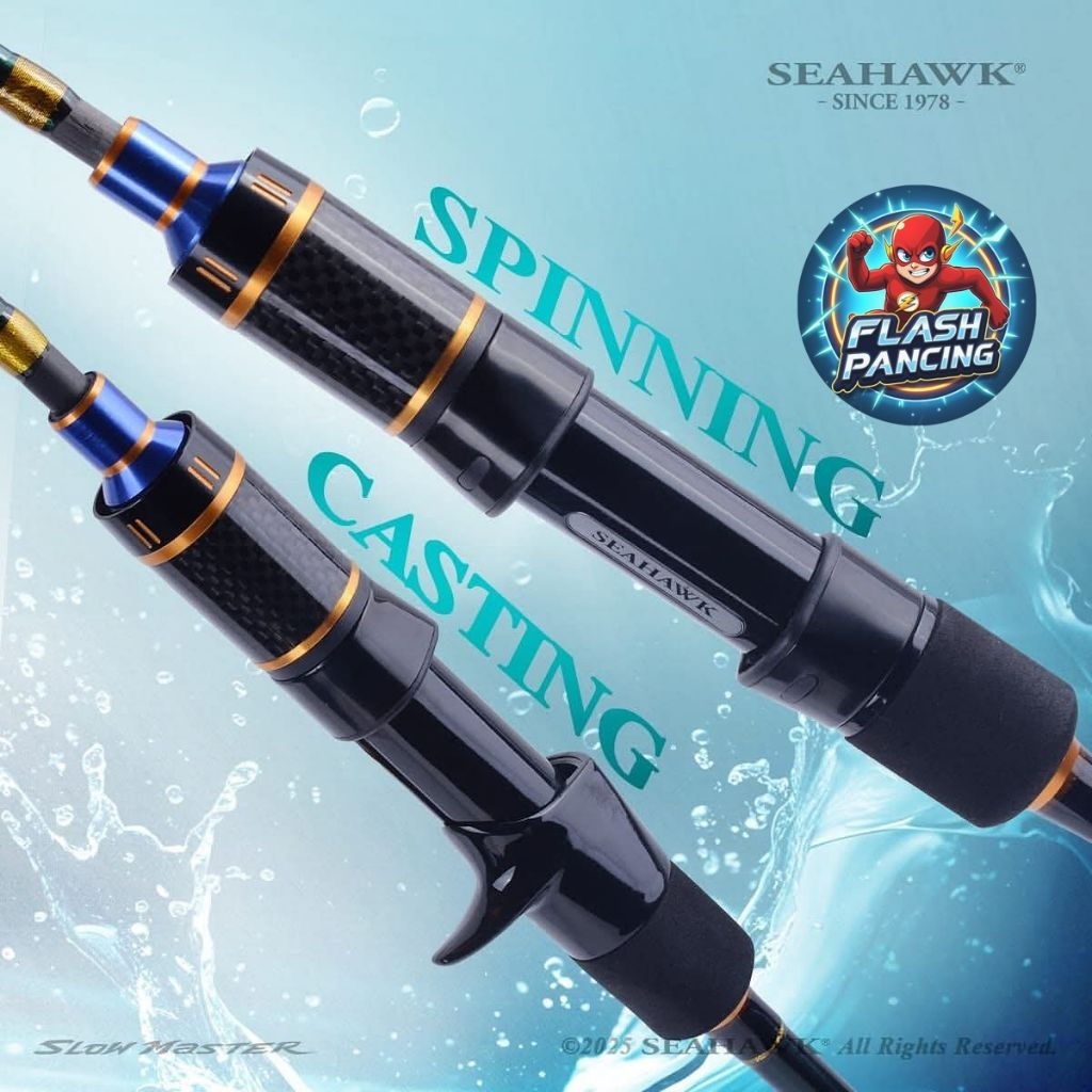 JORAN SEHAWK SLOW MASTER 632 (LENGKAP UKURAN) (SPIN & OH) PE 3/4/6 - (JIGGING BUTT JOINT)FUJI CARBON