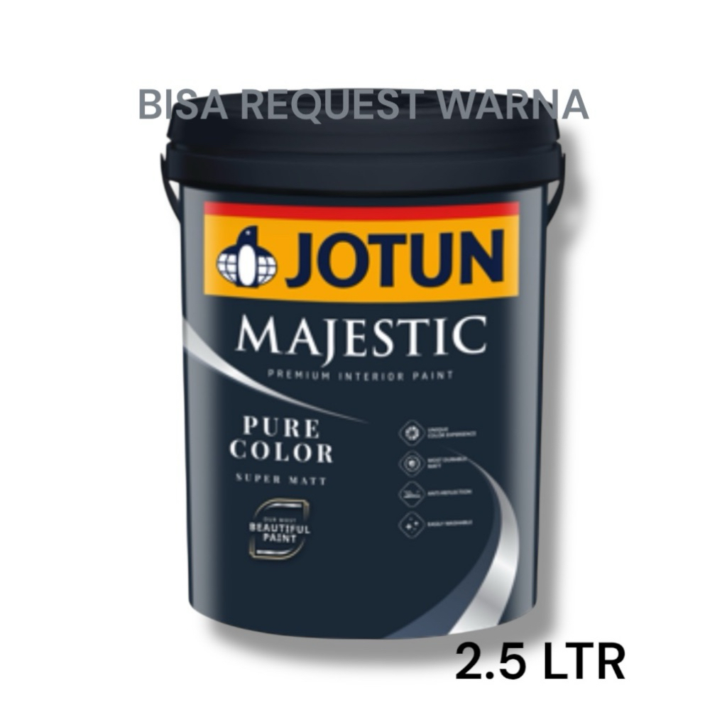 MAJESTIC PURE COLOR, CAT TEMBOK INTERIOR JOTUN 2.5LTR