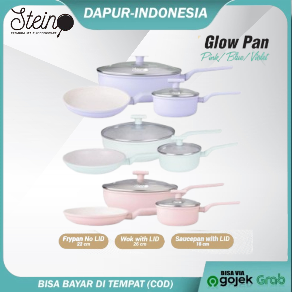 Stein Glowpan Panci Set - (Panci Marble Set 6 Lapisan)