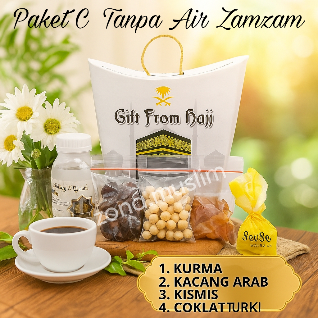 

Paket C oleh-oleh haji dan umroh TANPA AIR ZAM ZAM